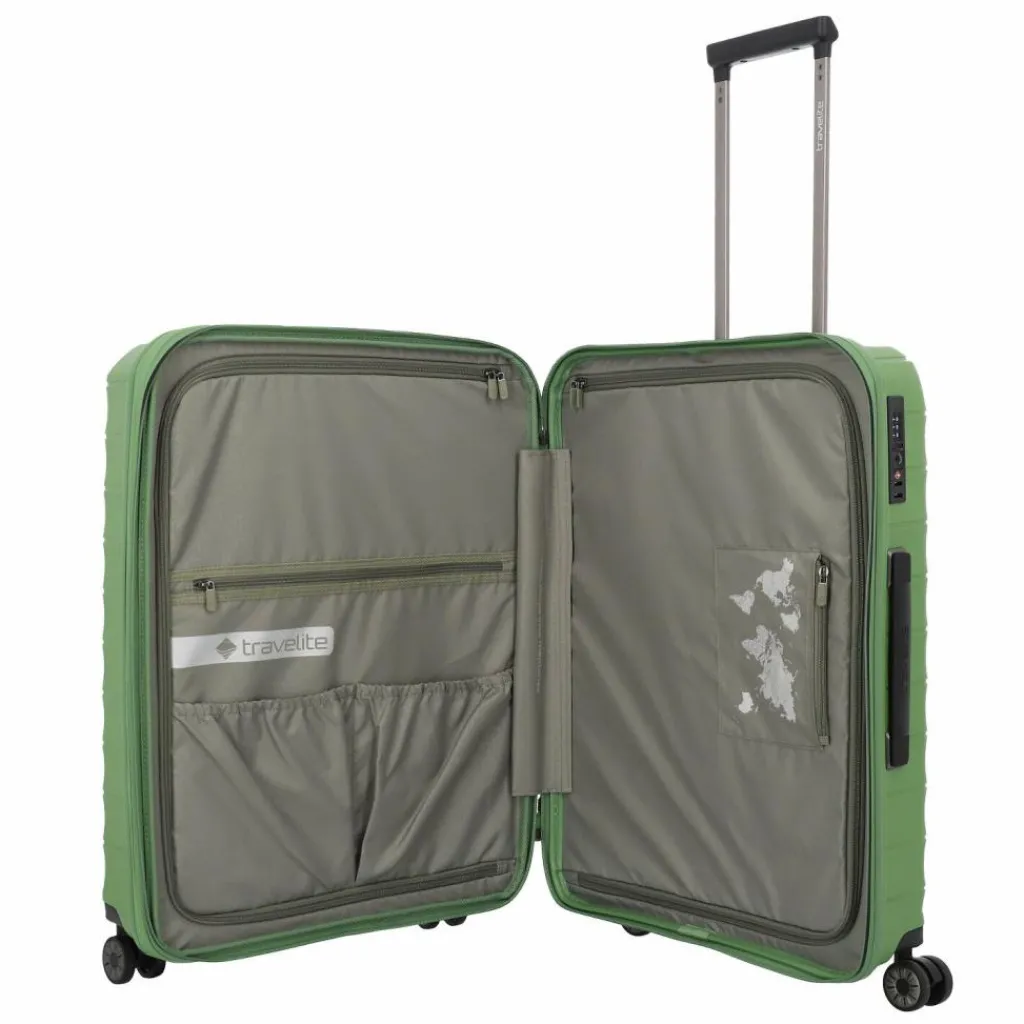 Travelite Mooby 4 Rollen Trolley M 66 cm mit Dehnfalte