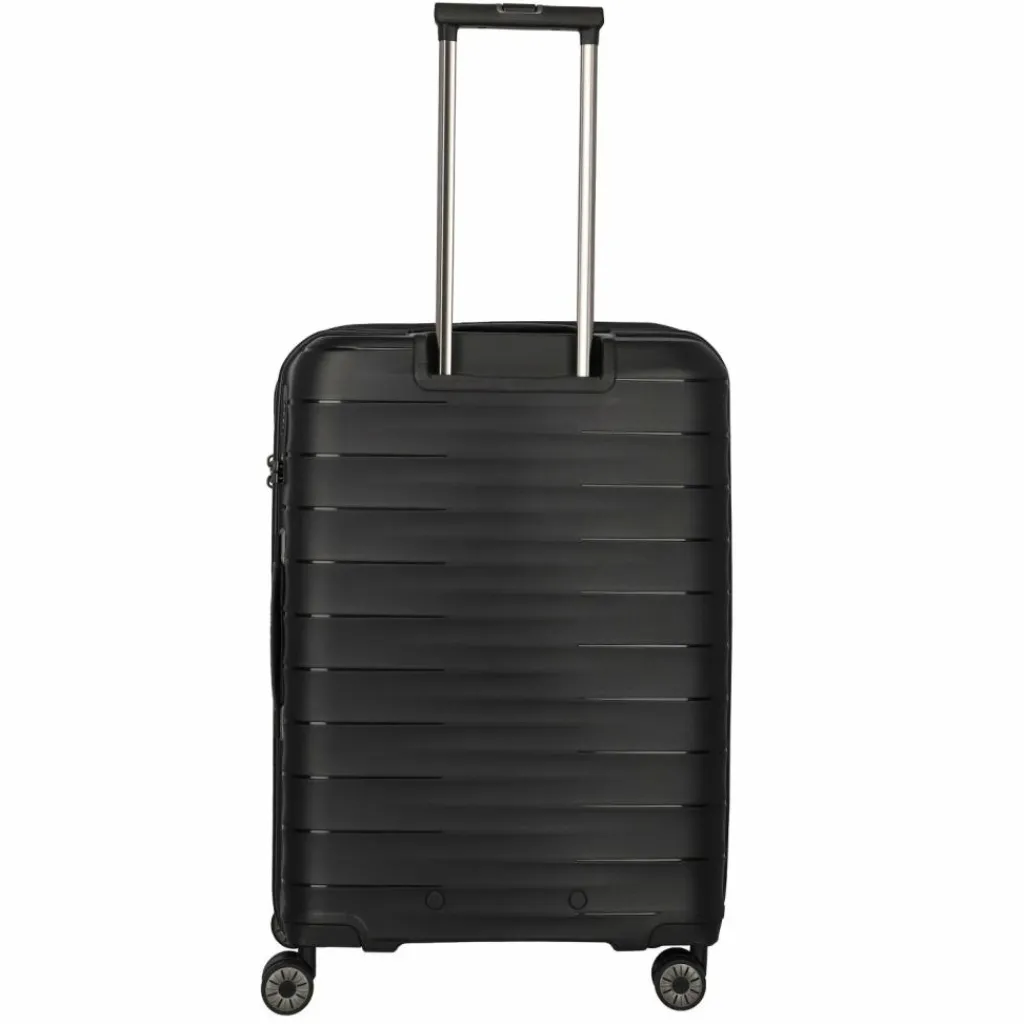 Travelite Hartgepäck|4-Rollen Koffer<Mooby 4 Rollen Trolley M 66 cm mit Dehnfalte schwarz