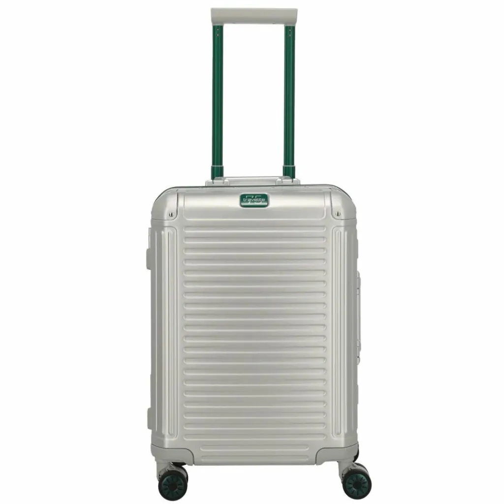 Travelite Hartgepäck Kabinengepäck|Hartgepäck<Next 4 Rollen Kabinentrolley S 55 cm silber-grün