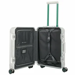 Travelite Hartgepäck Kabinengepäck|Hartgepäck<Next 4 Rollen Kabinentrolley S 55 cm silber-grün
