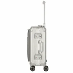 Online Travelite Next 4 Rollen Kabinentrolley 55 cm Laptopfach silber2