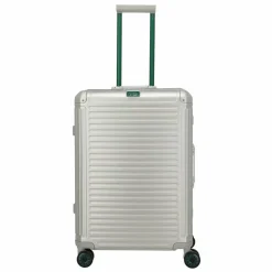 Travelite Hartgepäck|4-Rollen Koffer<Next 4 Rollen Trolley M 67 cm silber-grün