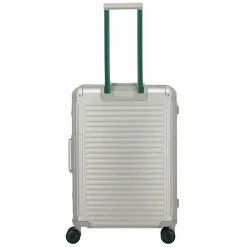 Travelite Hartgepäck|4-Rollen Koffer<Next 4 Rollen Trolley M 67 cm silber-grün