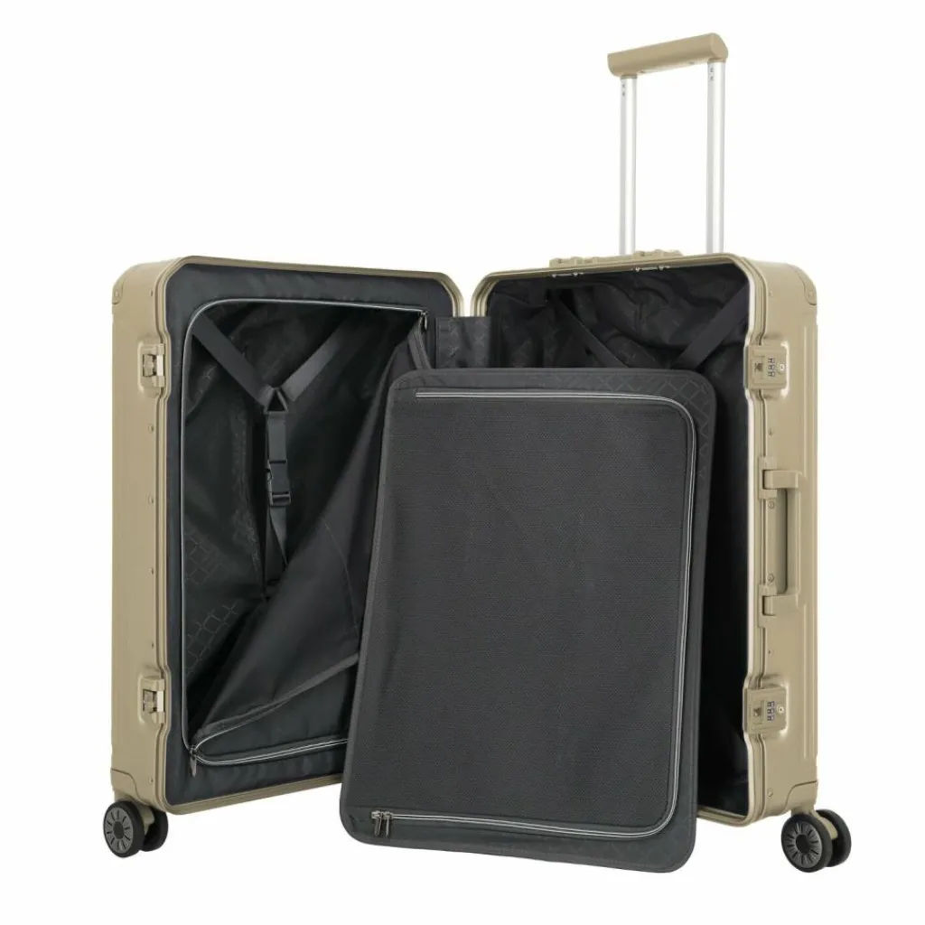 Travelite Hartgepäck|4-Rollen Koffer<Next 4-Rollen Trolley 67 cm champagne