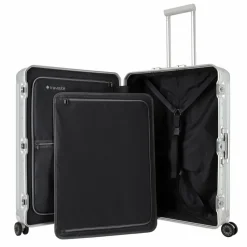 Travelite Hartgepäck|4-Rollen Koffer<Next 4-Rollen Trolley 77 cm silber2