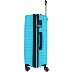 Travelite Orbita 4 Rollen Kofferset 3-teilig mit Dehnfalte türkis