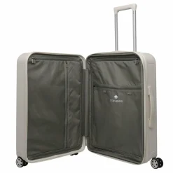 New Travelite Panello 4 Rollen Trolley M 65 cm mit Dehnfalte ivory