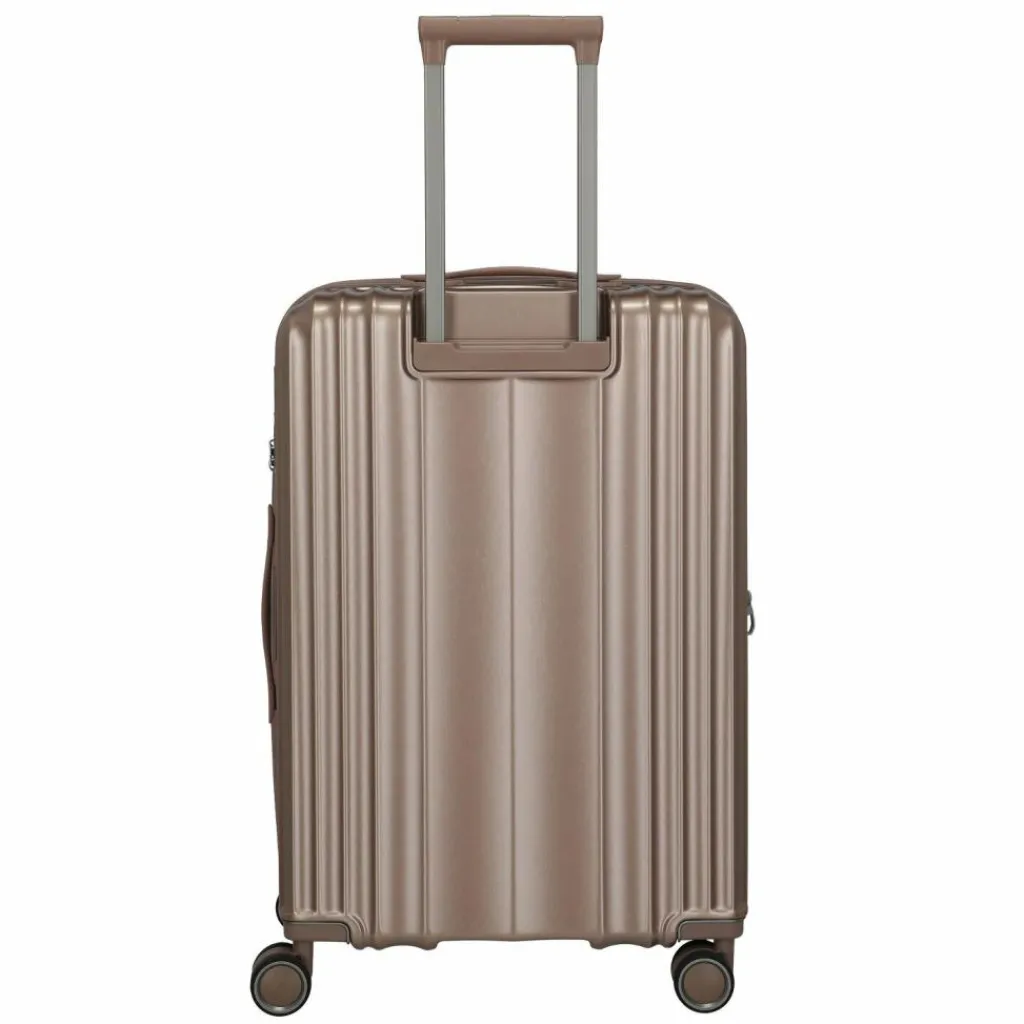 Travelite Hartgepäck|4-Rollen Koffer<Paros 4 Rollen Trolley 65 cm cappuccino