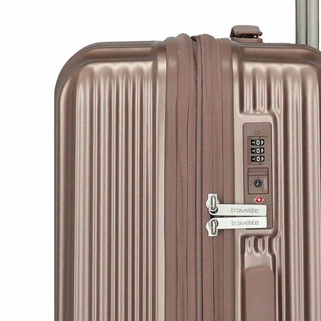 Travelite Hartgepäck|4-Rollen Koffer<Paros 4 Rollen Trolley 65 cm cappuccino