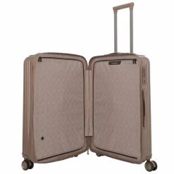Travelite Hartgepäck|4-Rollen Koffer<Paros 4 Rollen Trolley 65 cm cappuccino