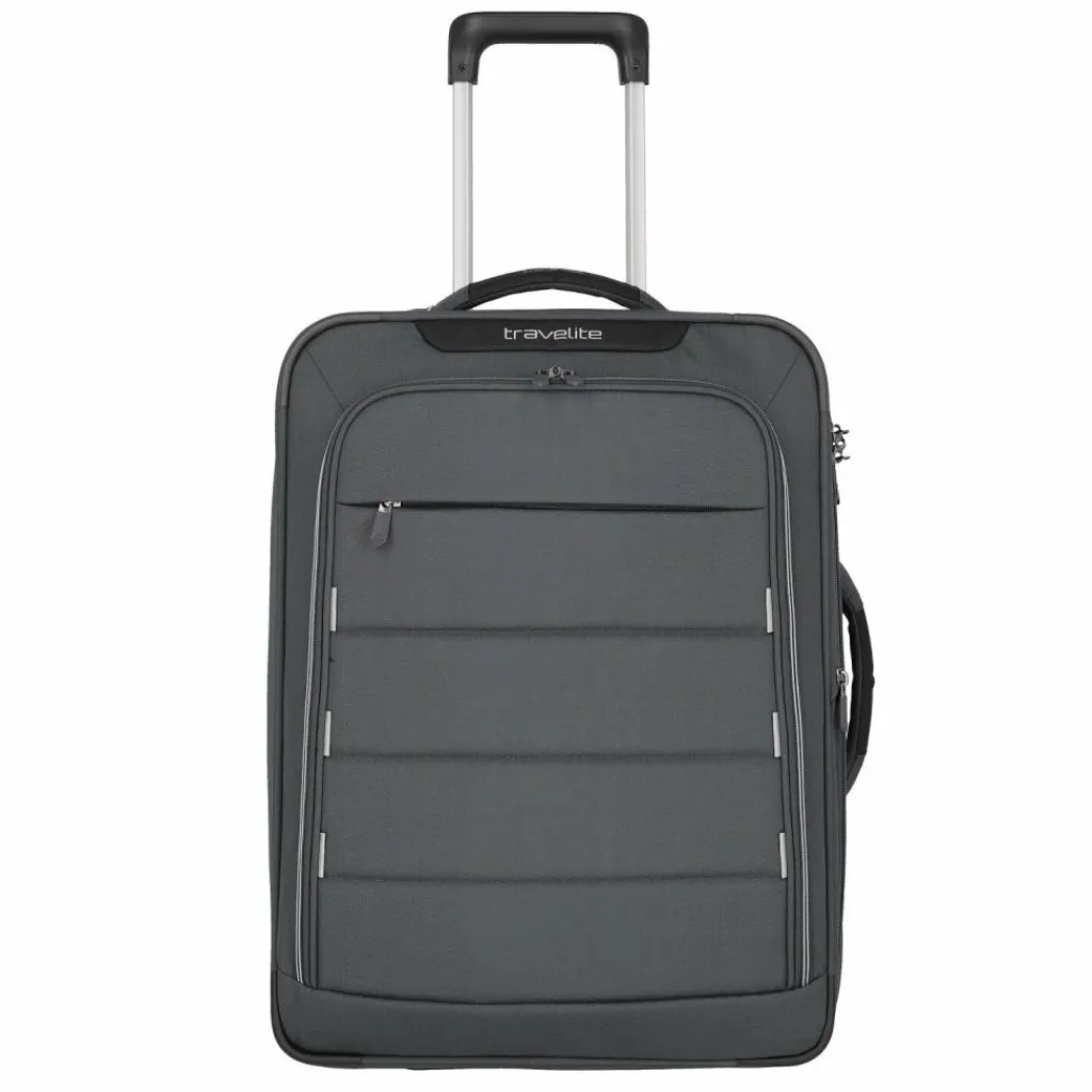 Travelite Weichgepäck Kabinengepäck|2-Rollen Kabinentrolleys<Skaii 2-Rollen Kabinentrolley 55 cm gipfelgrau