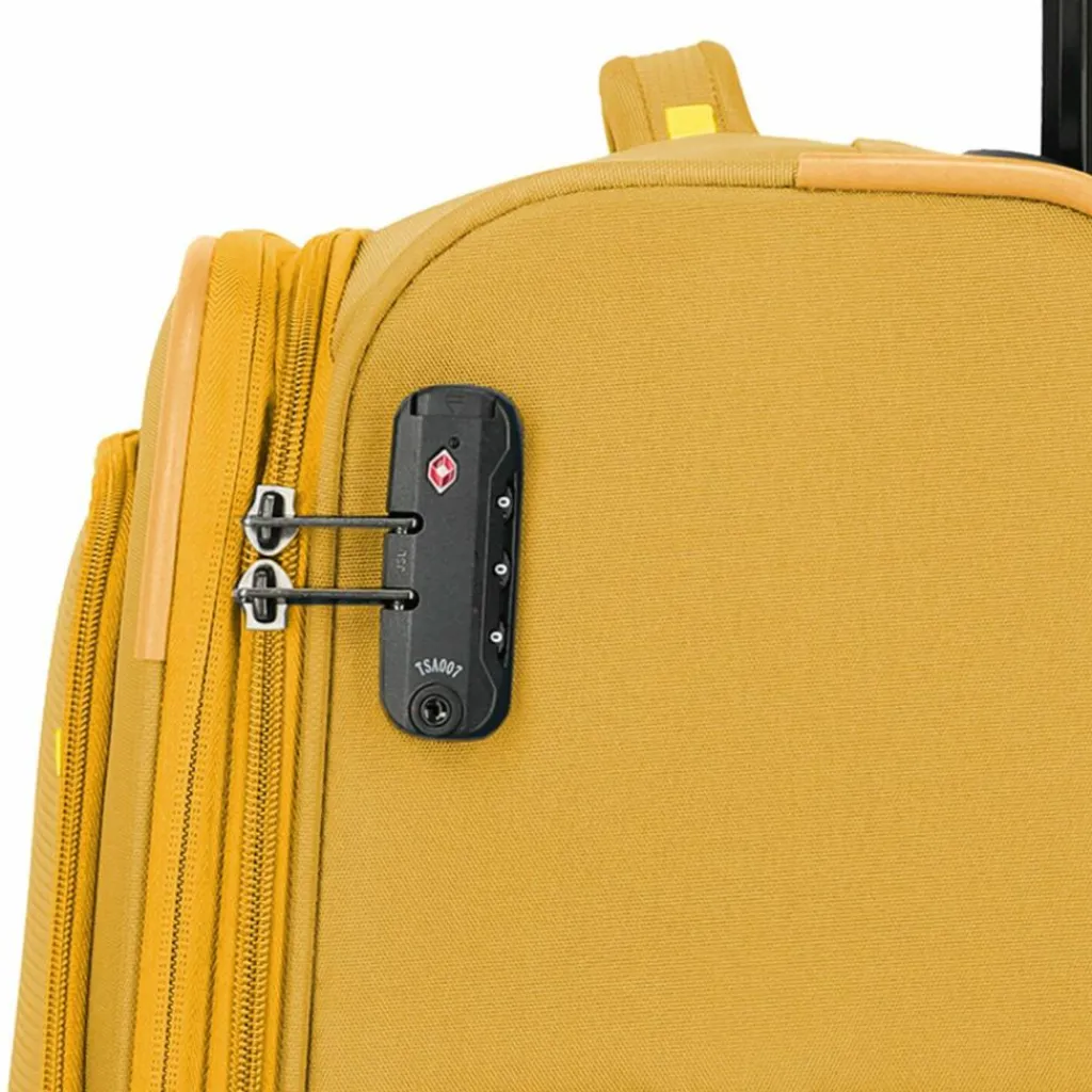 Hot Travelite Umbria 4 Rollen Trolley M 67 cm mit Dehnfalte golden glow