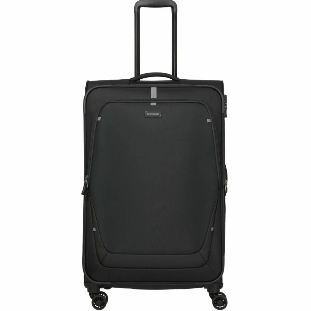 New Travelite Umbria 4 Rollen Trolley L 77 cm mit Dehnfalte black