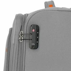 Travelite Weichgepäck|4-Rollen Koffer<Umbria 4 Rollen Trolley M 67 cm mit Dehnfalte smoky grey