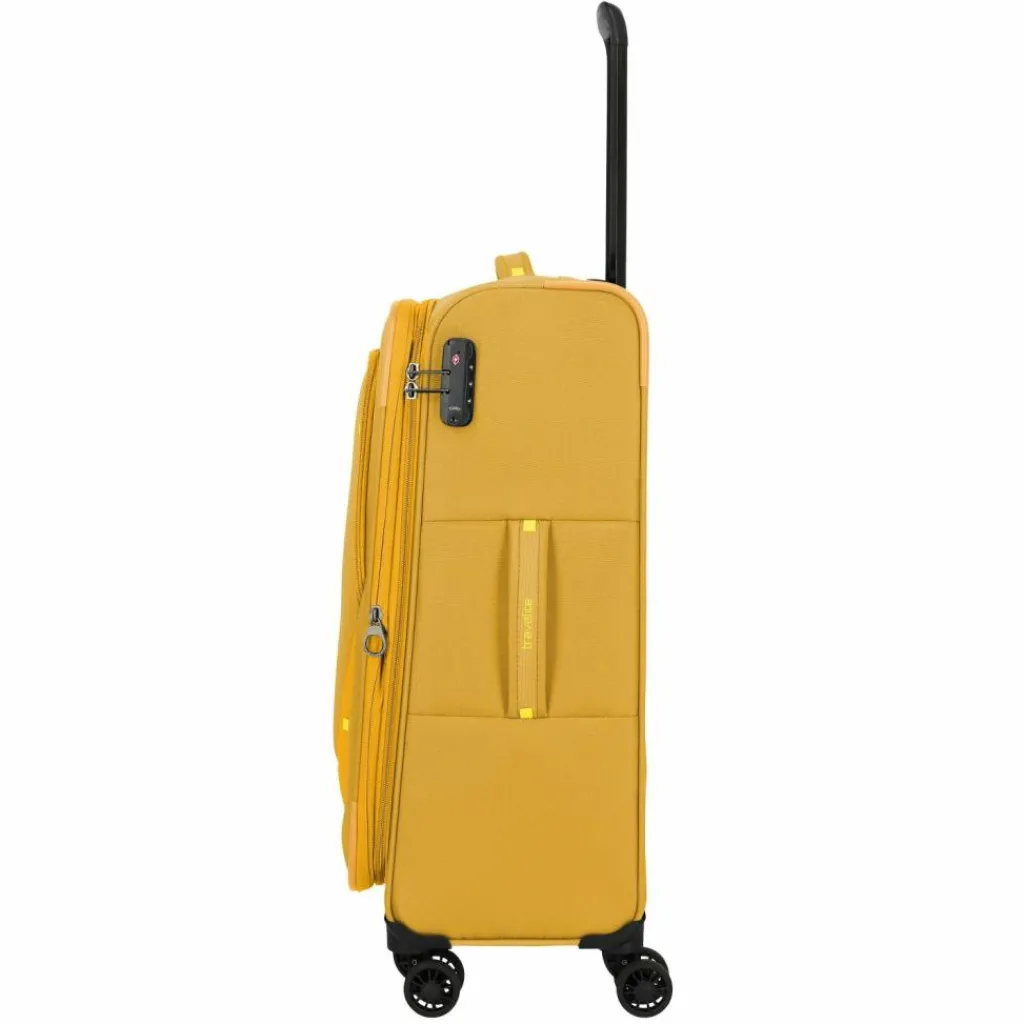 Travelite Koffersets Als Weichgepäck|Koffersets 3-Teilig<Umbria 4 Rollen Kofferset 3-teilig mit Dehnfalte golden glow