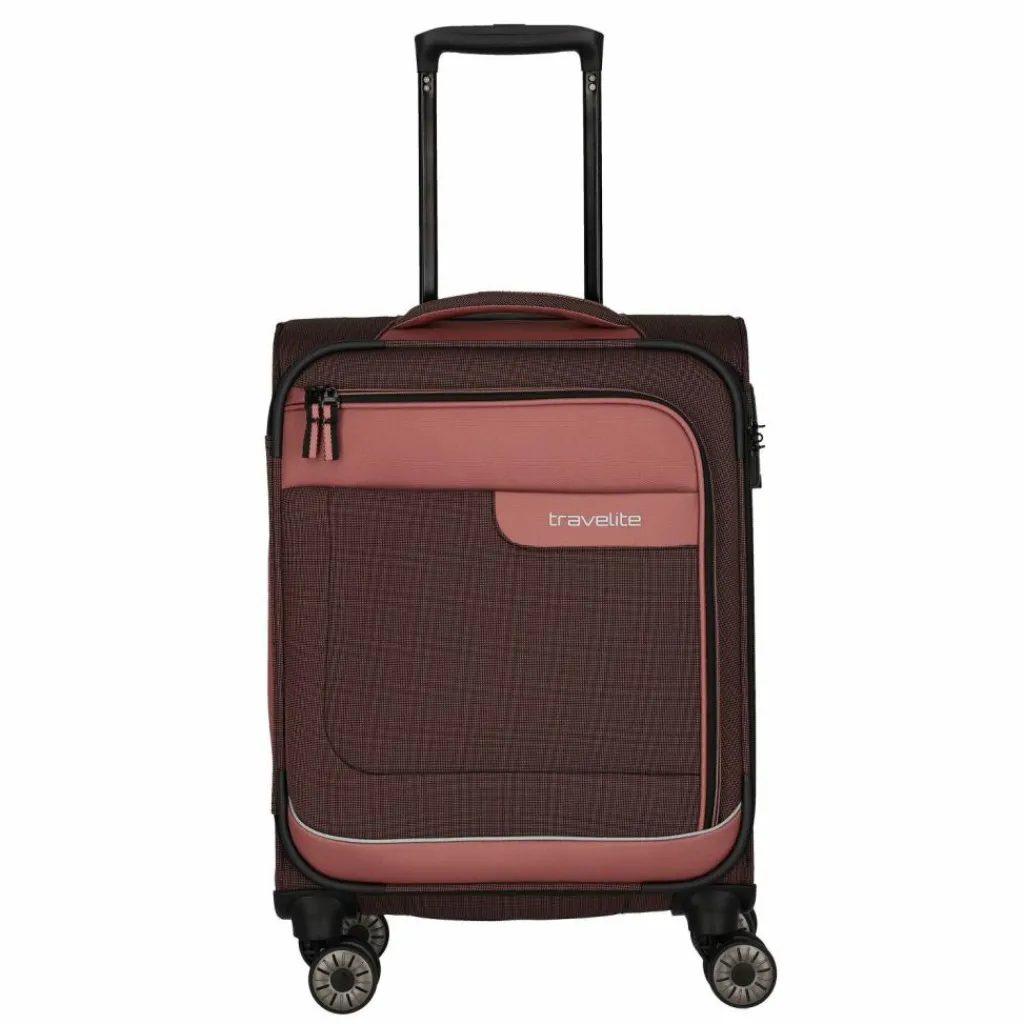 Clearance Travelite VIIA 4-Rollen Kabinentrolley 55 cm frühlingsrose