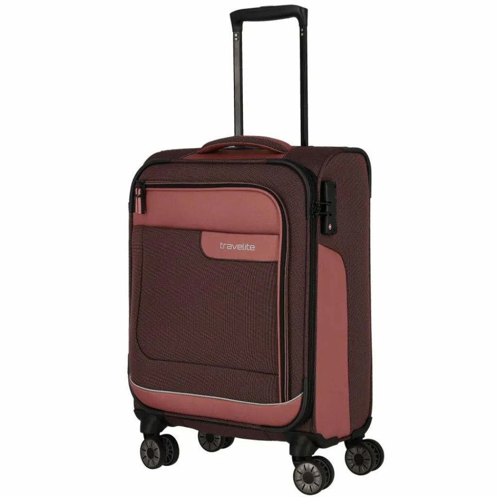 Clearance Travelite VIIA 4-Rollen Kabinentrolley 55 cm frühlingsrose