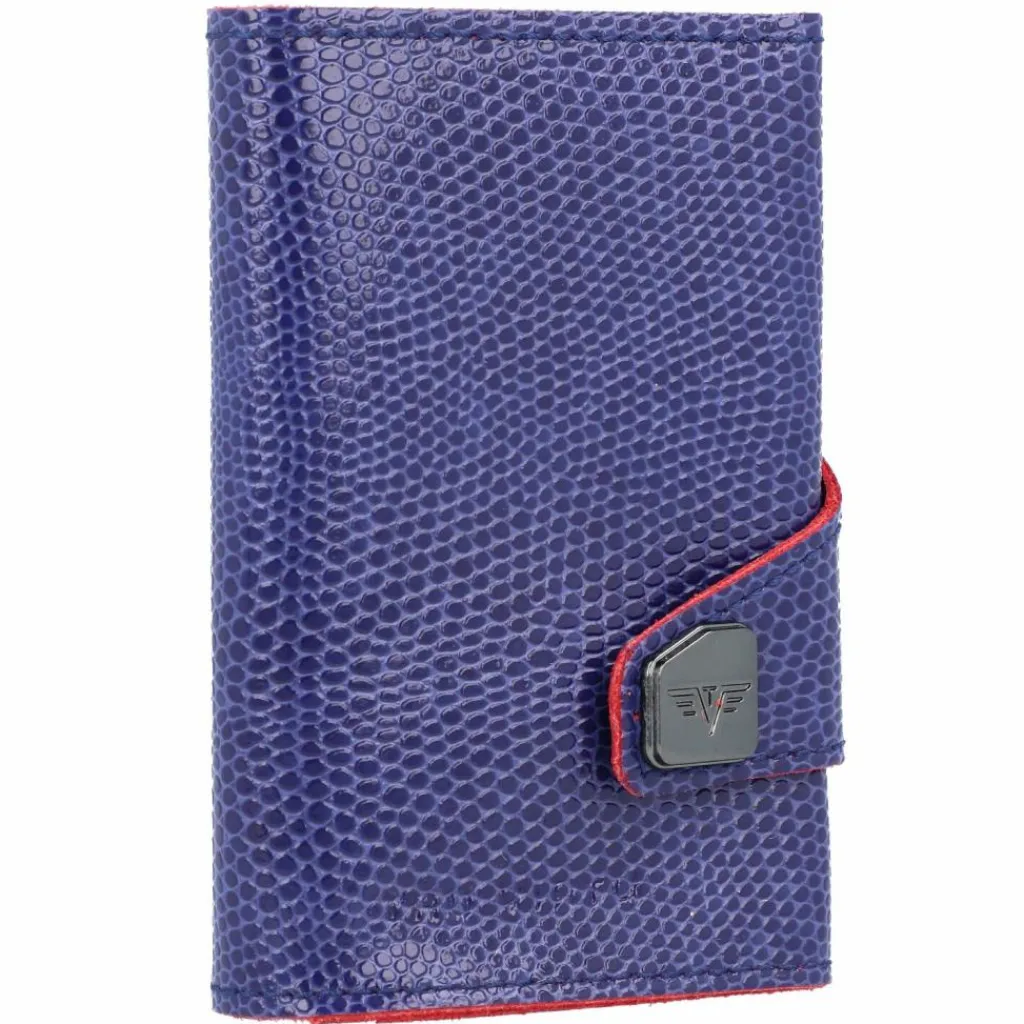 Best Tru Virtu Click & Slide Kreditkartenetui RFID Leder 6,5 cm violet-re