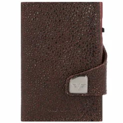 Tru Virtu Click & Slide Kreditkartenetui Geldbörse RFID Leder 6,5 cm brown-brown