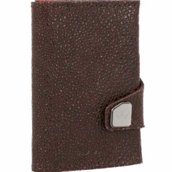 Tru Virtu Click & Slide Kreditkartenetui Geldbörse RFID Leder 6,5 cm brown-brown