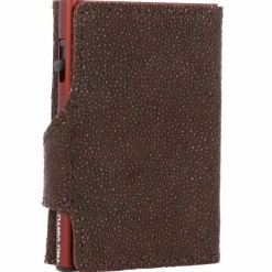 Tru Virtu Click & Slide Kreditkartenetui Geldbörse RFID Leder 6,5 cm brown-brown