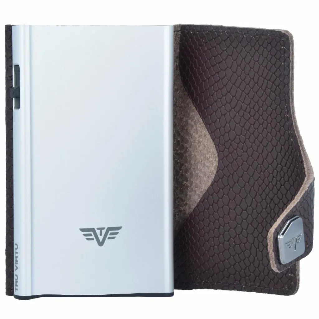 Tru Virtu Click & Slide Kreditkartenetui Geldbörse RFID Leder 6,5 cm