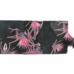 Tru Virtu Click & Slide Kreditkartenetui RFID Leder 6,5 cm flower-black