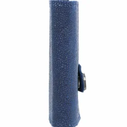 Tru Virtu Visitenkartenetuis<Click & Slide Kreditkartenetui Geldbörse RFID Leder 6,5 cm blue-titan