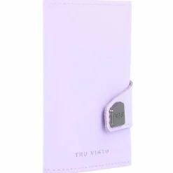 Discount Tru Virtu Click & Slide Kreditkartenetui Geldbörse RFID Leder 6,5 cm matt-silver