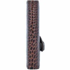 Clearance Tru Virtu Click & Slide Kreditkartenetui Geldbörse RFID Leder 6,5 cm Aluminium Core silver