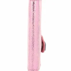 Outlet Tru Virtu Click & Slide Kreditkartenetui RFID Leder 6,5 cm rosé-silver