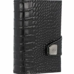 Online Tru Virtu Click & Slide Kreditkartenetui Geldbörse RFID Leder 6,5 cm black-black