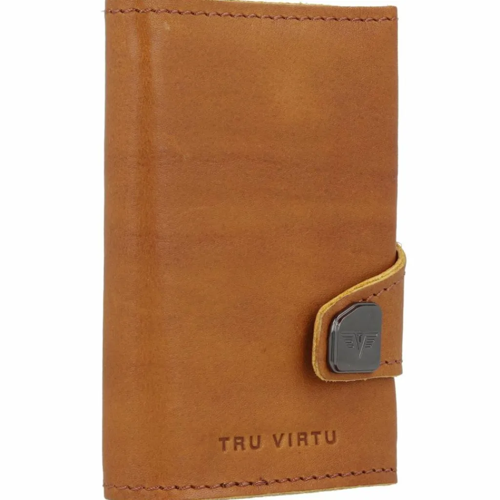 Tru Virtu Click & Slide Natural Kreditkartenetui Leder 7 cm