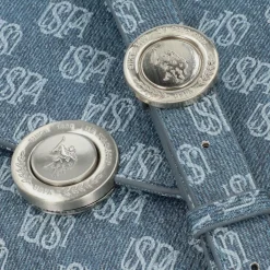 New U.S. Polo Assn. Exotic Schultertasche 23 cm denim