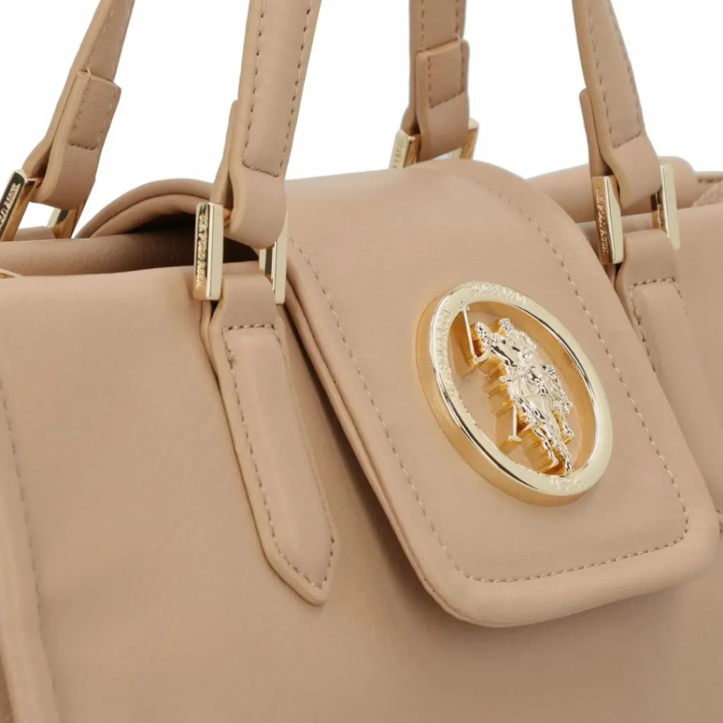 U.S. Polo Assn. Henkeltaschen<Jodhpur Handtasche 30 cm light taupe