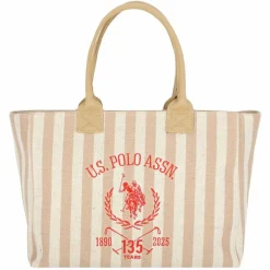U.S. Polo Assn. Shopper|Schultertaschen<Pool Party Shopper Tasche 40 cm natural