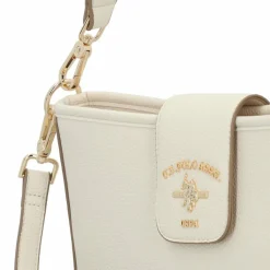 U.S. Polo Assn. Standfort Schultertasche 32 cm off white