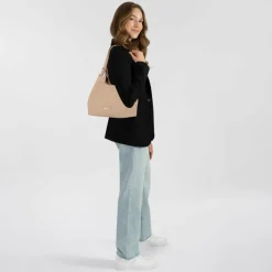 New U.S. Polo Assn. Stanford Schultertasche 33 cm irish cream