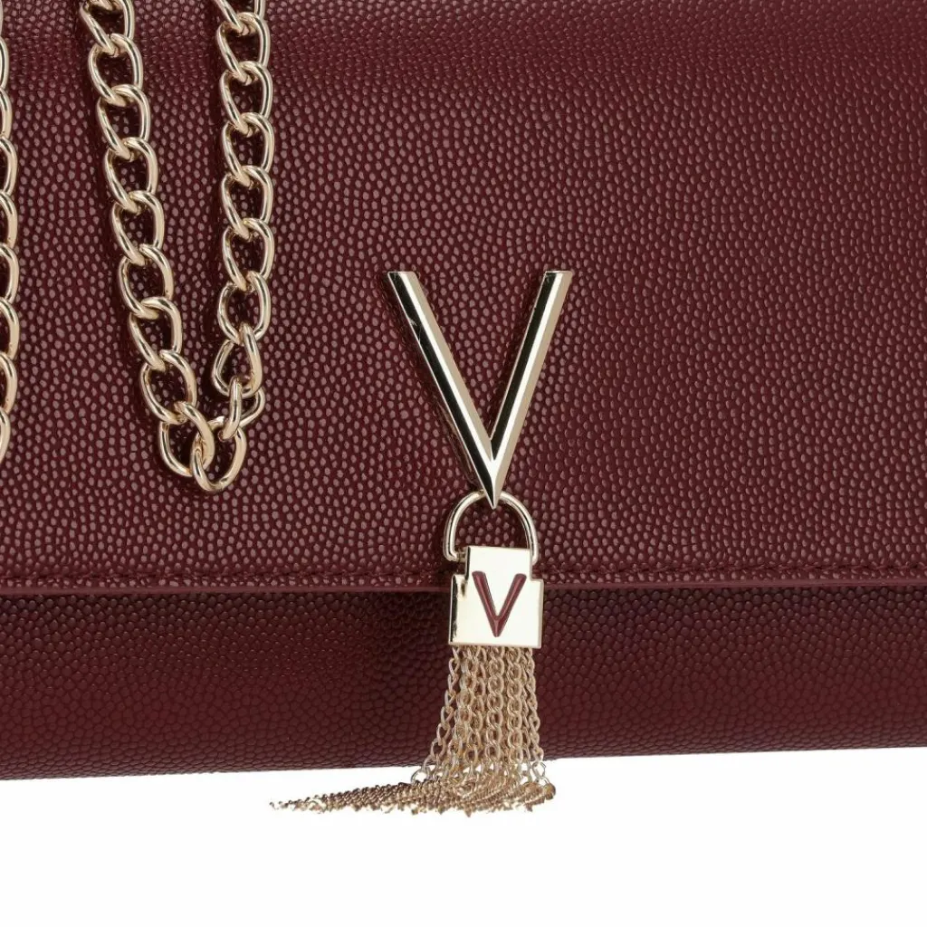 Best Valentino Divina Clutch Tasche 26 cm bordeaux