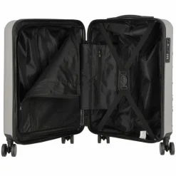 New Valentino Mars 4 Rollen Kabinentrolley 54 cm silver