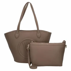 Discount Valentino Special Covent Shopper Tasche 29 cm taupe