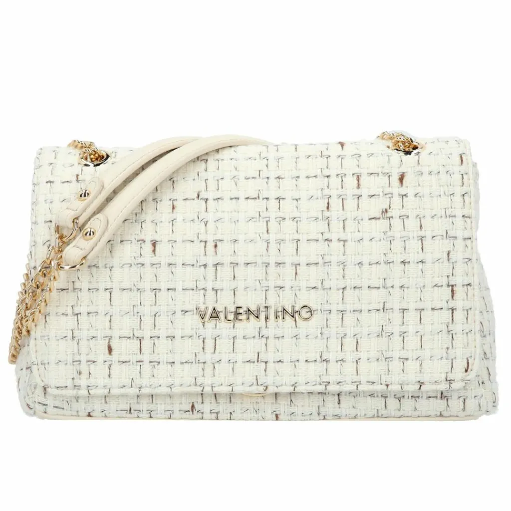 Clearance Valentino Tweed Schultertasche 26 cm off wh-multi