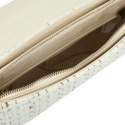 Clearance Valentino Tweed Schultertasche 26 cm off wh-multi