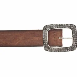 Vanzetti Damengürtel<Gürtel Leder braun