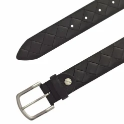 Vanzetti Herrengürtel<Gürtel Leder schwarz