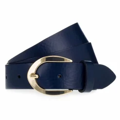 Vanzetti Damengürtel<Gürtel Leder marine