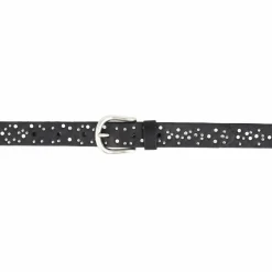 Vanzetti Damengürtel<Nietengürtel Leder schwarz