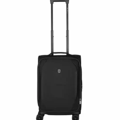 Victorinox Weichgepäck Kabinengepäck|4-Rollen Kabinentrolleys<Crosslight 4 Rollen Kabinentrolley 55 cm mit Dehnfalte black