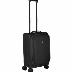 Victorinox Weichgepäck Kabinengepäck|4-Rollen Kabinentrolleys<Crosslight 4 Rollen Kabinentrolley 55 cm mit Dehnfalte black
