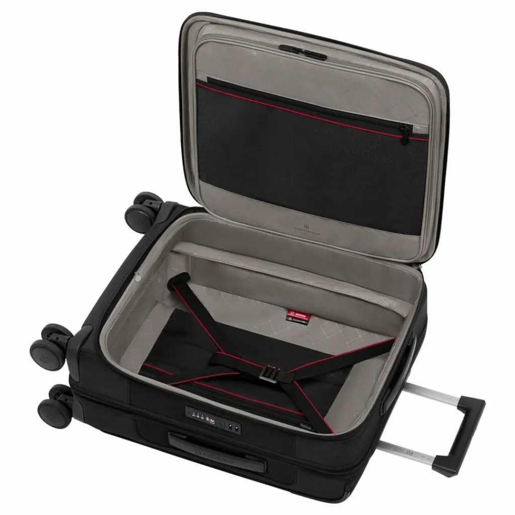 Discount Victorinox Werks Traveler 7.0 4 Rollen Kabinentrolley 55 cm Laptopfach mit Dehnfalte black